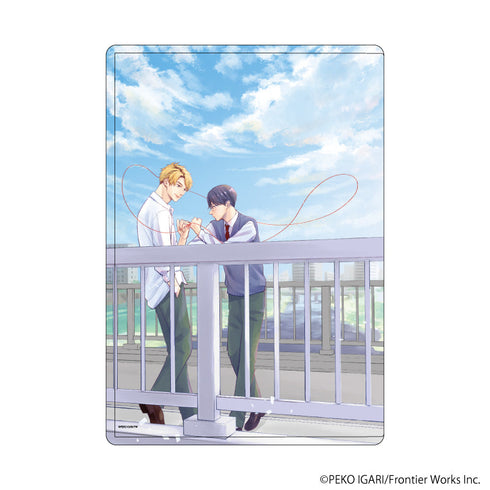 『優等生は運命の赤い糸に逆らいたい』キャラクリアケース01/羽柴&宮成(公式イラスト)